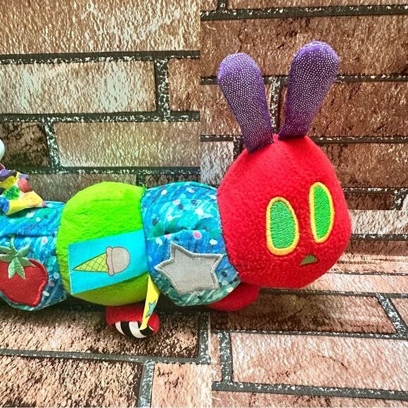 Very Hungry Caterpillar Teether Rattle sensory soft toy - Picture 8 of 8